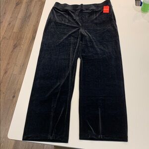 SPANX Black Velour Trousers